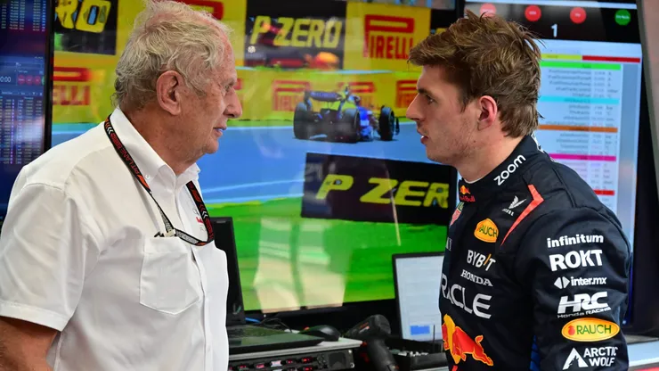 Max Verstappen e Helmut Marko no México
