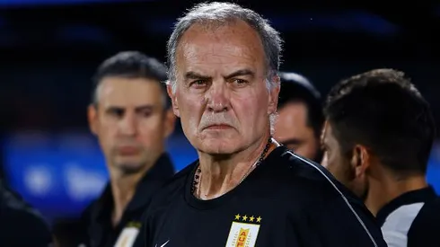 Marcelo Bielsa durante partida entre Colômbia e Uruguai, pelas Eliminatórias para a Copa do Mundo de 2024. Foto: Ernesto Ryan