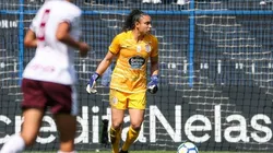 Lelê, goleira do Corinthians durante partida pela semifinal do Pautistao Feminino contra a Ferroviária