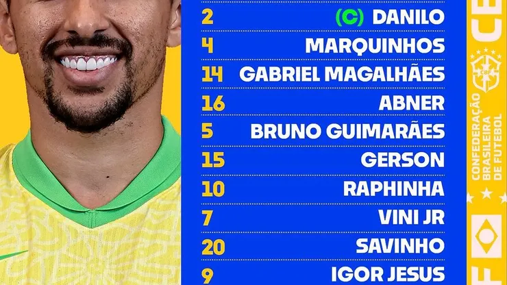 (Divulgação/Instagram @CBF)