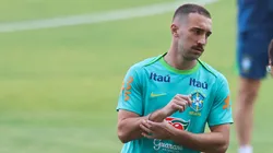 Léo Ortiz em treinamento da Seleção Brasileira