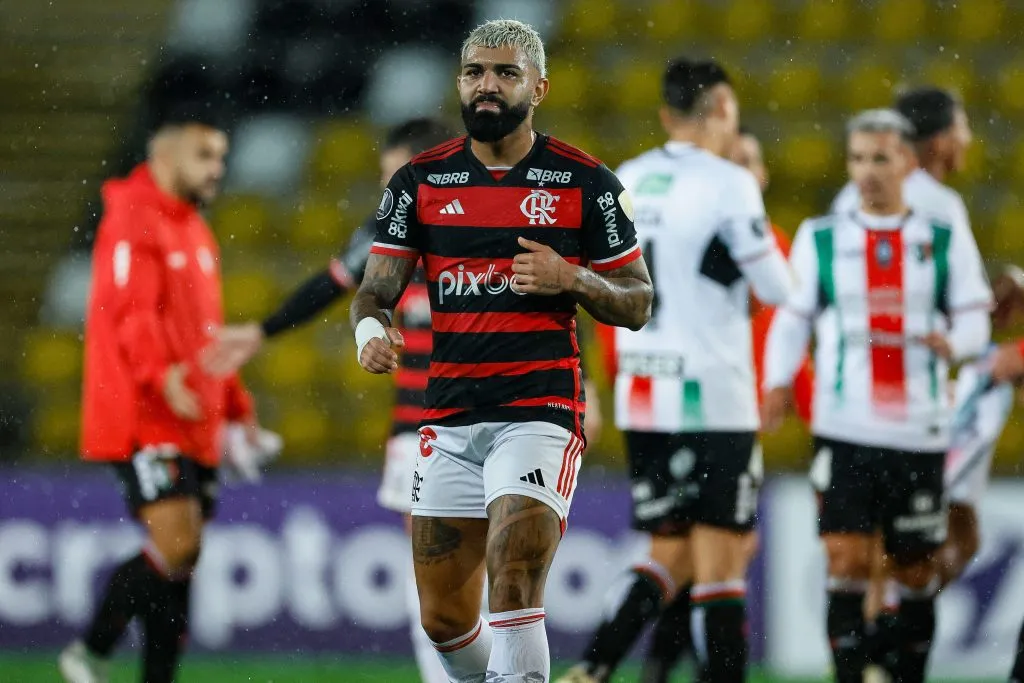 Gabriel Barbosa na partida do Flamengo, na Libertadores. Foto: PhotoSport/AGIF