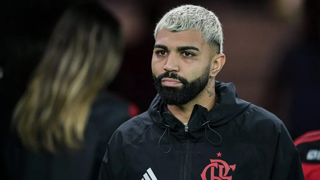 Gabigol está afastado no Flamengo, o que surpreendeu Filipe Luís diante do Cuiabá – Foto: Thiago Ribeiro/AGIF
