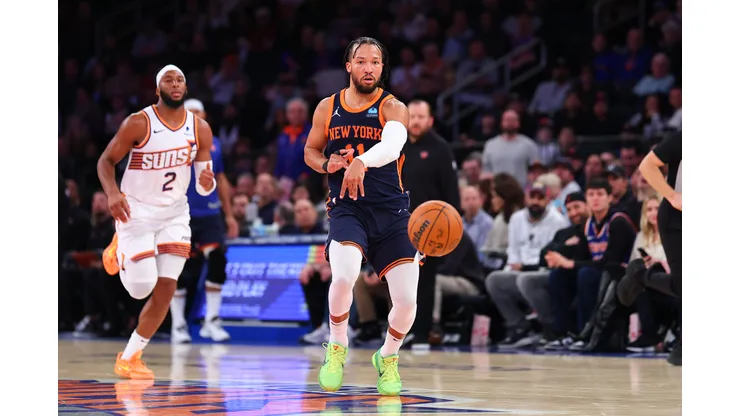 Knicks de Jalen Brunson recebem os Suns para um jogaço na noite de quinta-feira na NBA (Photo by Rich Graessle/Getty Images)