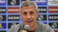 Hernán Crespo em entrevista coletiva na AFC Champions League em 2022. Foto: Noushad Thekkayil