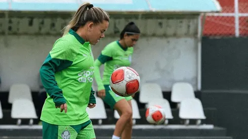 Palestrinas durante nova etapa de treinos com foco nos 90 minutos da final contra Corinthians pelo Paulistão Feminino
