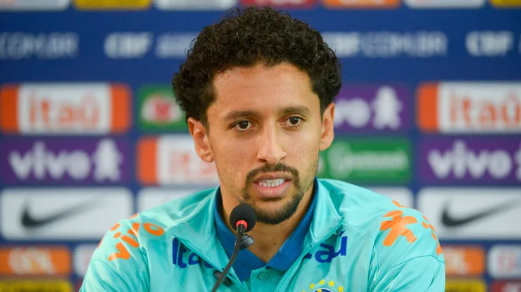 Marquinhos jogador do Brasil durante em coletiva de imprensa . Foto: Jhony Pinho/AGIF