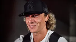 David Luiz antes de partida do Flamengo em 2023. Foto: Nayra Halm