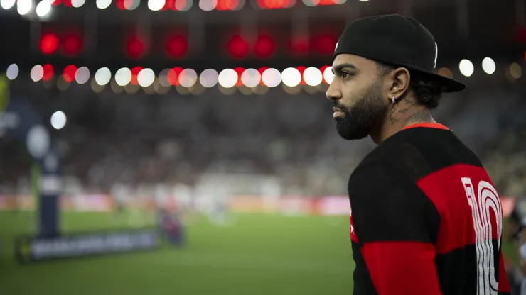 Gabigol jogador do Flamengo antes da partida contra o Atletico-MG. Foto: Jorge Rodrigues/AGIF