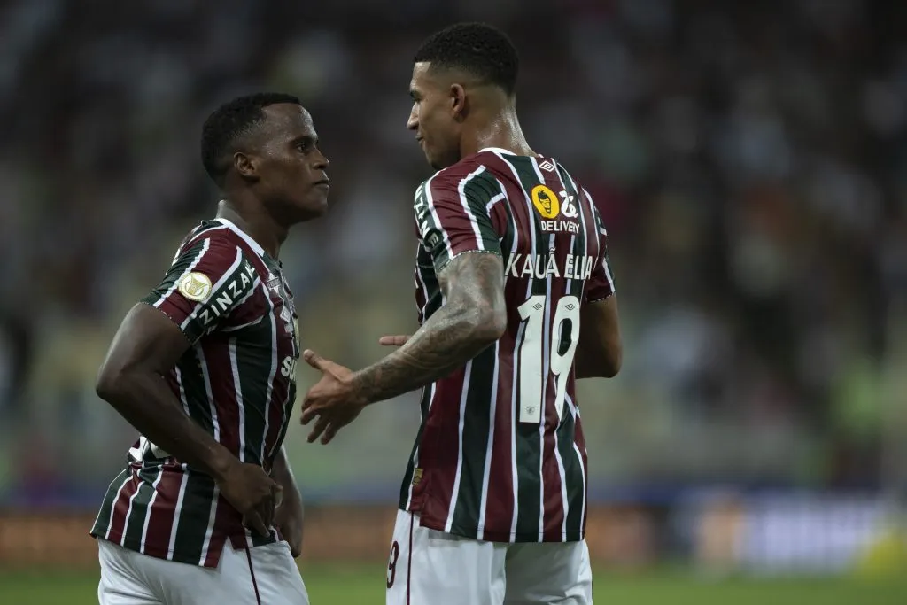 Jhon Arias vem sendo um dos principais líderes do Fluminense em 2024. Foto: Jorge Rodrigues/AGIF