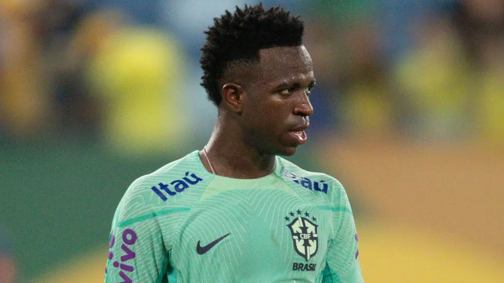 Vini Jr durante treinamento. Foto: Gil Gomes/AGIF