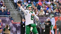 New York Jets quarterback Aaron Rodgers. Eric Canha/CSM Credit Image: Â Eric Canha/Cal Media Foxborough
