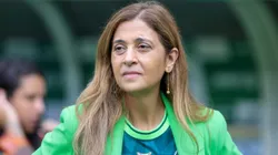 SP - SAO PAULO - 09/04/2023 - PAULISTA 2023, PALMEIRAS X AGUA SANTA - Leila Pereira presidente do Palmeiras antes da partida entre Palmeiras e Agua Santa no estadio Arena Allianz Parque pelo campeonato Paulista 2023. Foto: Marcello Zambrana/AGIF