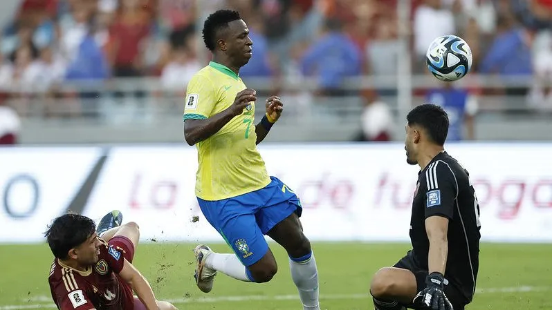 Seleção Brasileira contra a Venezuela. Foto: Rafael Ribeiro/CBF