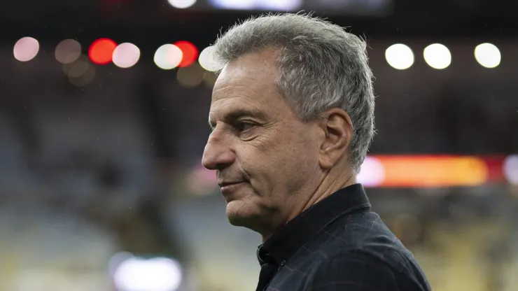 Rodolfo Landim em jogo do Flamengo