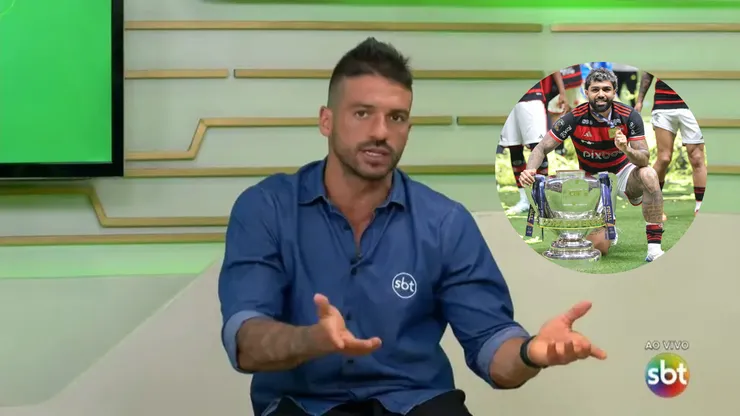 Por causa de uma foto de Gabigol, profissional do Flamengo foi afastado; veja o motivo - Foto: SBT e AGIF