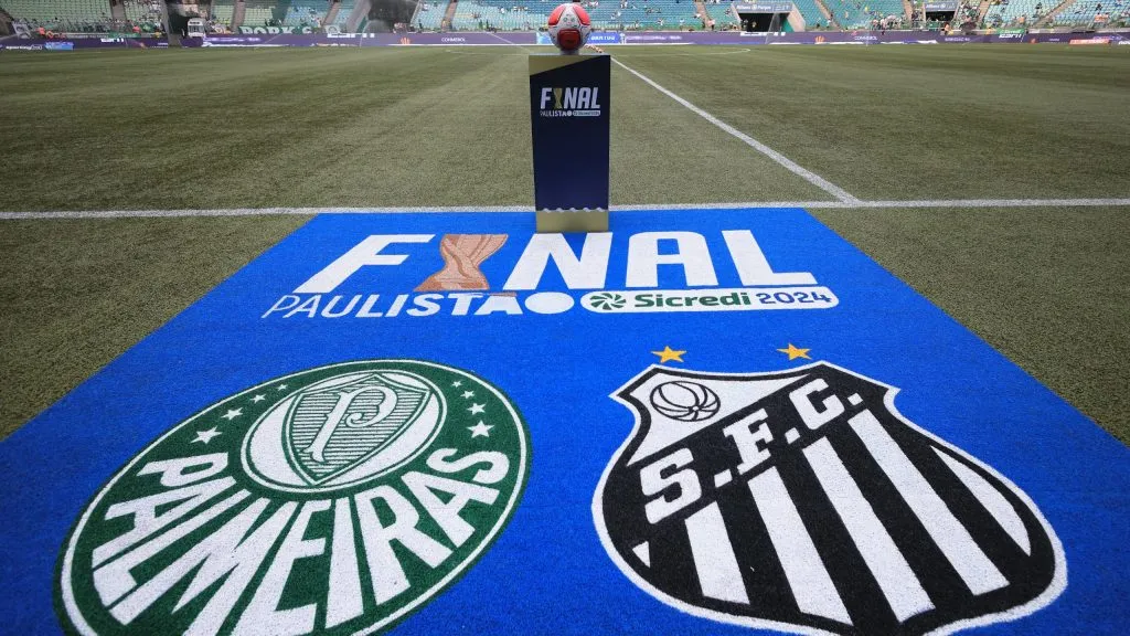 Palmeiras x Santos na final do Paulistão 2024. Foto: Ettore Chiereguini/AGIF