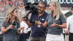 Mariana Becker e sua equipe no GP da Holanda de 2023