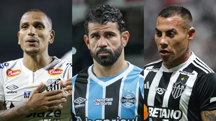 Jogadores que ficarão livres no mercado em dezembro. Foto: Robson Mafra/Gilson Lobo/AGIF