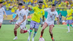 MT - CUIABA - 12/10/2023 - ELIMINATORIAS COPA DO MUNDO 2026, BRASIL X VENEZUELA - Vinicius Junior jogador do Brasil durante partida contra o Venezuela no estadio Arena Pantanal pelo campeonato Eliminatorias Copa Do Mundo 2026. Foto: Fernando Teramatsu/AGIF