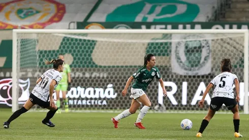 Partida entre Palmeiras e Corinthians, válida pela final (jogo de ida) do Campeonato Brasileiro Feminino, no Allianz Parque, em São Paulo-SP.