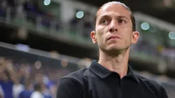 Filipe Luis tecnico do Flamengo durante partida contra o Cruzeiro. Foto: Gilson Lobo/AGIF