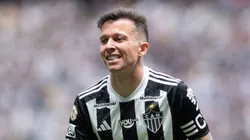 Bernard, jogador do Atlético-MG, durante partida contra o Cuiabá no estádio Arena MRV pelo Brasileirão