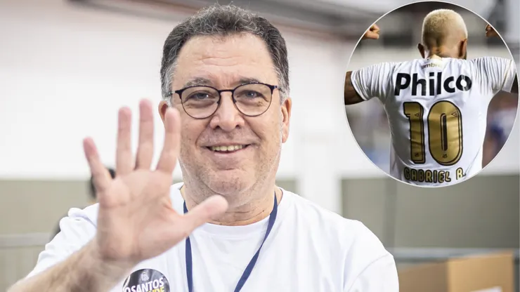 Marcelo Teixeira se responsabiliza a bancar os salários de R$ 2,5 milhões por mês de Gabigol no Peixe - Fotos: Raul Baretta/SFC