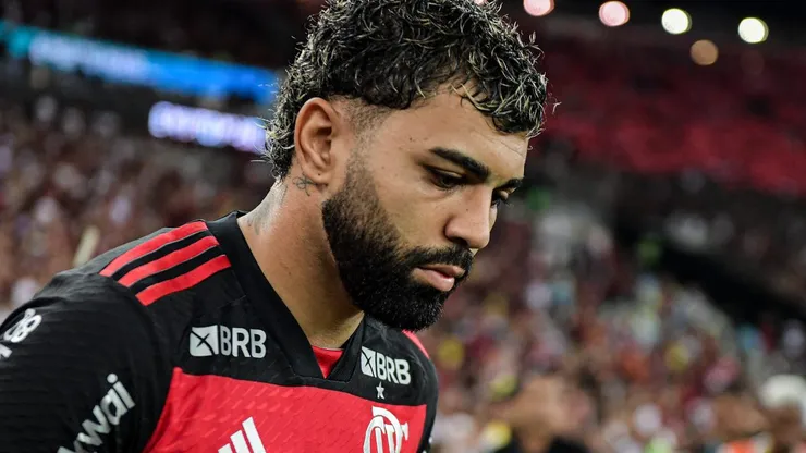 Gabigol jogador do Flamengo durante partida contra o Corinthians pelaCopa Do Brasil 2024. Foto: Thiago Ribeiro/AGIF