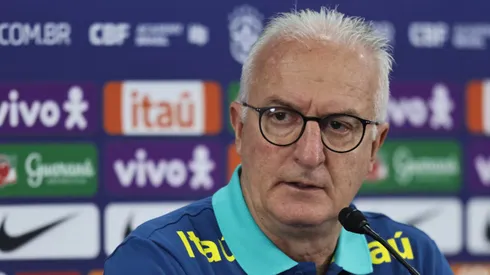Tecnico da Seleção Brasileira Dorival Jr durante em coletiva de imprensa. Foto: Fernando Torres/AGIF