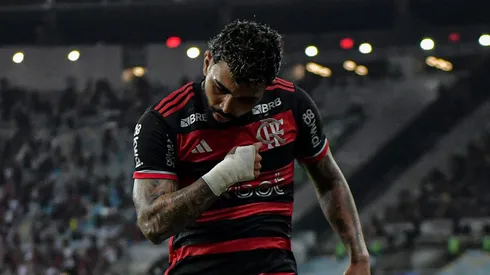Foto: Thiago Ribeiro/AGIF - Gabigol após marcar pelo Flamengo
