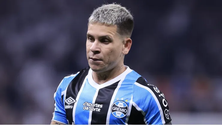 Soteldo durante partida entre Corinthians e Grêmio, pelo Campeonato Brasileiro, na Neo Química Arena.