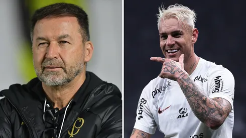 Augusto Melo falou sobre Róger Guedes - Foto Augusto Melo: Ettore Chiereguini/AGIF - Foto Yuri Alberto: Thiago Ribeiro/AGIF