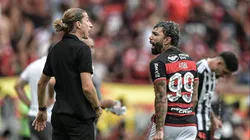 Filipe Luís e Gabigol na final da Copa do Brasil. Foto: Thiago Ribeiro/AGIF