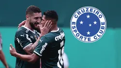 Zé Rafael e Rony, ambos do Palmeiras. jogarão no Cruzeiro em 2025, segundo Neto. Foto: Ettore Chiereguini/AGIF