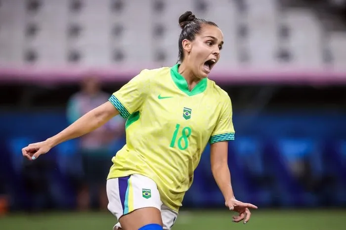 Gabi Portilho, integra a nova fase da Seleção Brasileira na convocação de Arthur Elias para disputas os amistosos contra a Austrália. Foto: Gaspar Nóbrega/COB/CBF