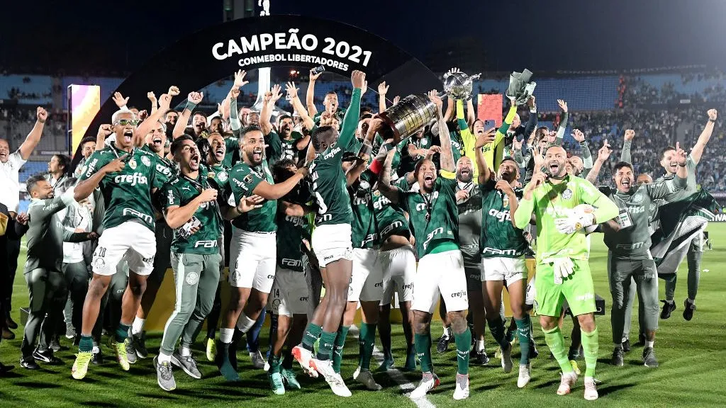 Palmeiras campeão da Libertadores 2021. Foto: Agencia Gamba/Getty Images