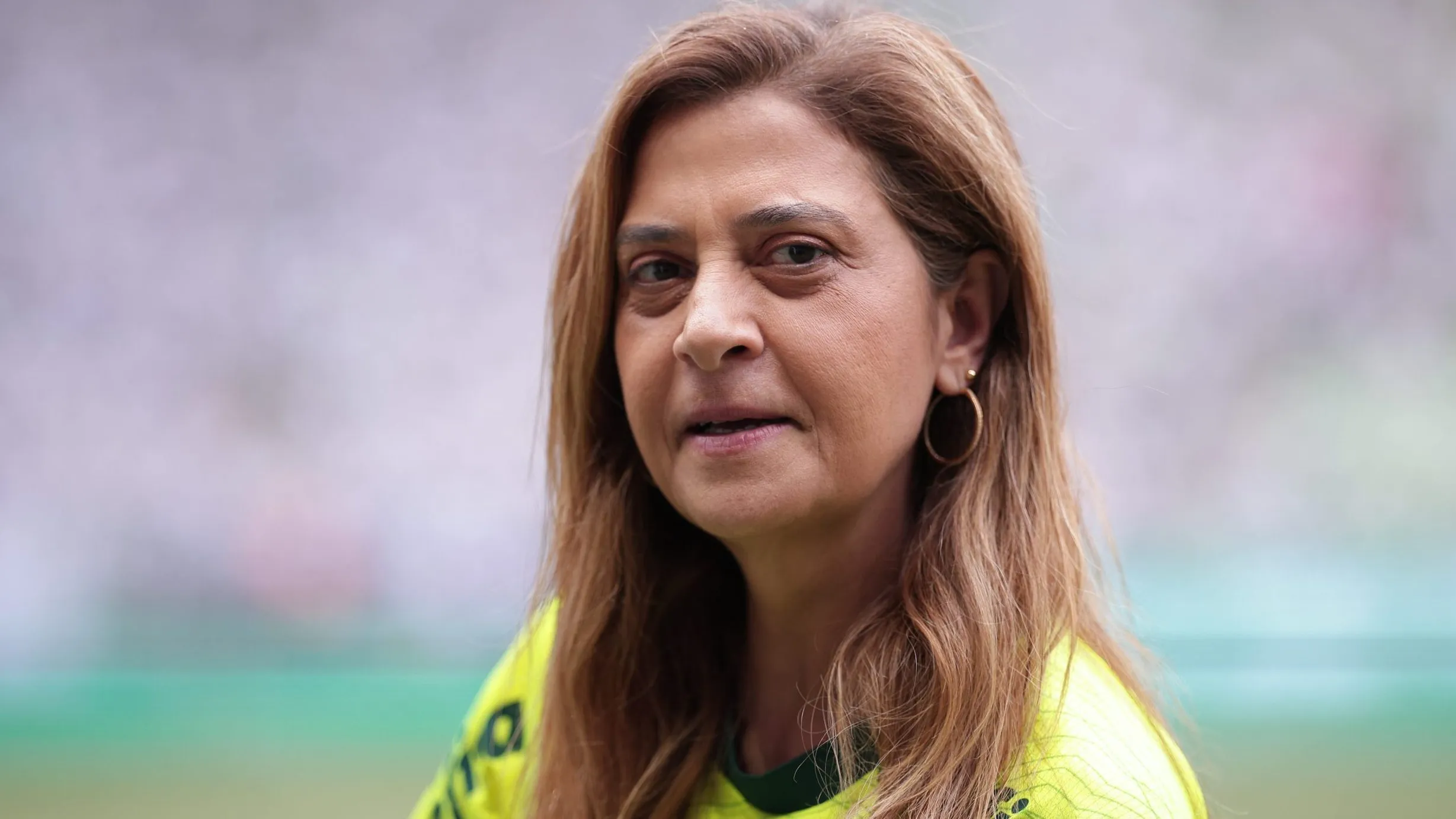 Leila Pereira no Allianz Parque