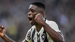 Luiz Henrique comemora gol pelo Botafogo no Brasileirão. Foto: Thiago Ribeiro/AGIF