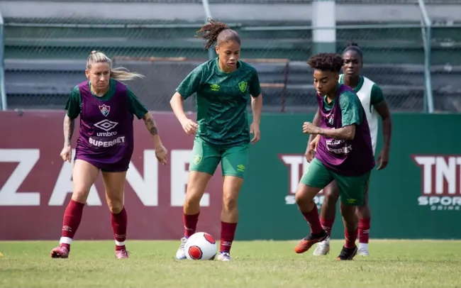 Fluminense, treina a todo vapor para a final do Campeonato Carioca Feminino no clássico duelo contra o Flamengo. Foto: Marina Garcia/FFC