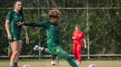 Guerreiras do Fluminense, realizando treinos com foco total no duelo da final contra o Flamengo no Carioca Feminino