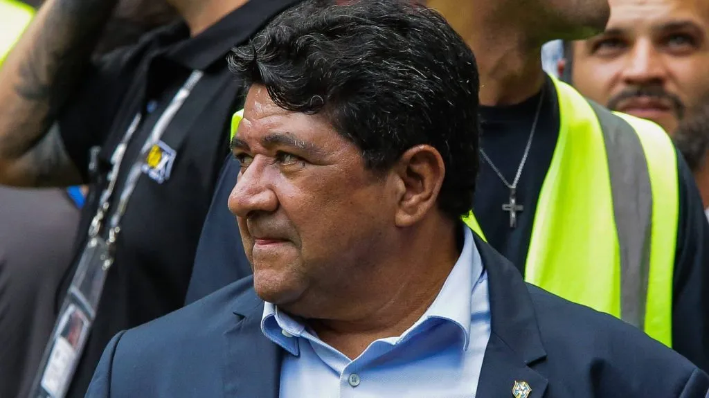 Foto: IMAGO /&nbsp;Fotoarena – Ednaldo recebe resposta de Rodrigo Caetano, que vai seguir trabalho na CBF e recusou investida do Grêmio.