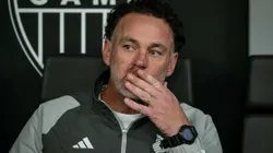 Gabriel Milito durante partida entre Atlético-MG e CRB, na Arena MRV, pela Copa do Brasil.