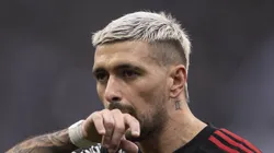 Arrascaeta durante jogo do Fla. Cabuloso analisa investida no jogador.