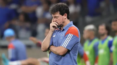 Fernando Diniz acompanha jogo do Cruzeiro - Foto: Gilson Lobo/AGIF