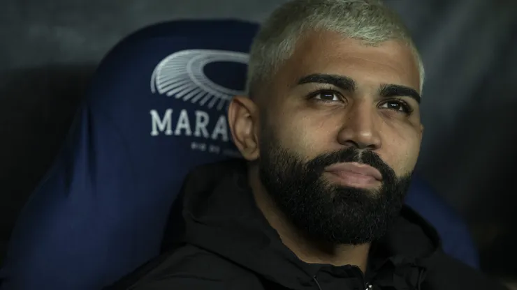Gabigol durante partida entre Flamengo e Fortaleza, no Maracanã, pelo Campeonato Brasileiro.