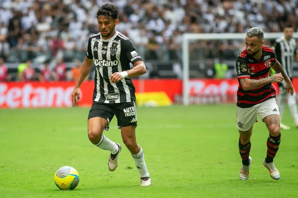 Gustavo Scarpa em ação pelo Atlético-MG na final da Copa do Brasil. Foto: Fernando Moreno/AGIF