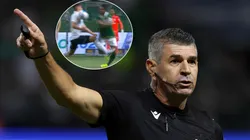 Palmeiras se revoltou com súmula de árbitro por não expulsão de jogador do Grêmio após entrada em Dudu Fotos: Reprodução/SporTV e Cesar Greco/Ag. Palmeiras