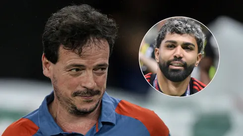 Fernando Diniz e Gabigol vão trabalhar juntos no Cruzeiro em 2025. Fotos: Thiago Ribeiro e Gilson Lobo/AGIF