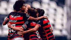 Giovana Crivaleri, comemora seu gol decisivo da classificação do Flamengo na final do Carioca Feminino pelo jogo de volta contra o Botafogo